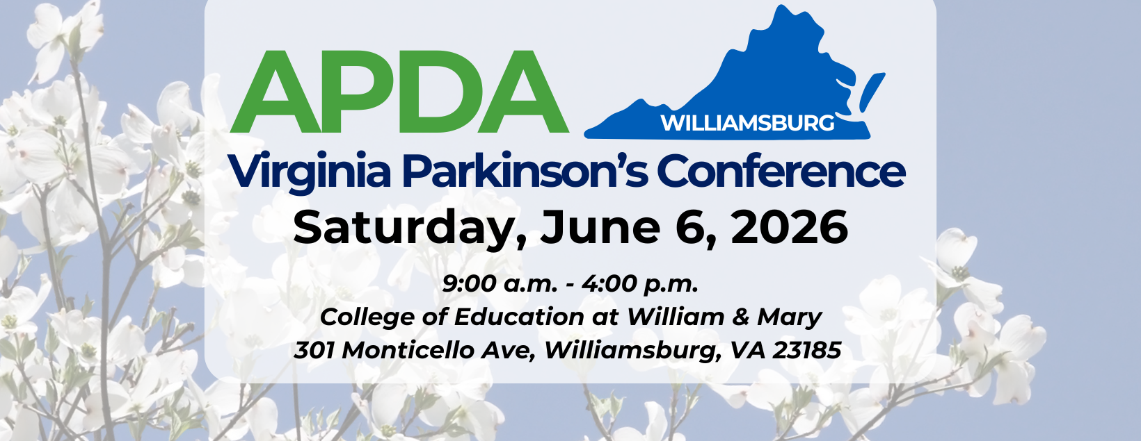 2026 Virginia Parkinson's Conference - Williamsburg